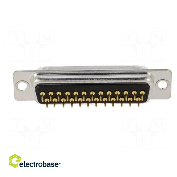 D-Sub | PIN: 25 | socket | female | on PCBs | straight | THT | 5A | -55÷105°C image 5
