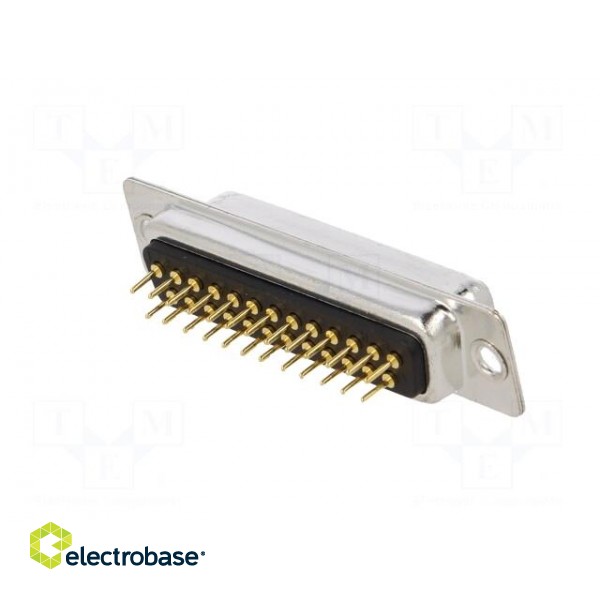 D-Sub | PIN: 25 | socket | female | on PCBs | straight | THT | 5A | -55÷105°C image 6