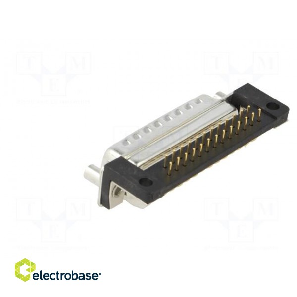 D-Sub | PIN: 25 | socket | male | for panel mounting,on PCBs | THT image 4