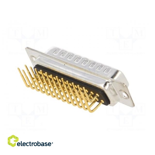 D-Sub | PIN: 25 | socket | male | on PCBs | angled 90° | THT | UNC4-40 | 5A image 6
