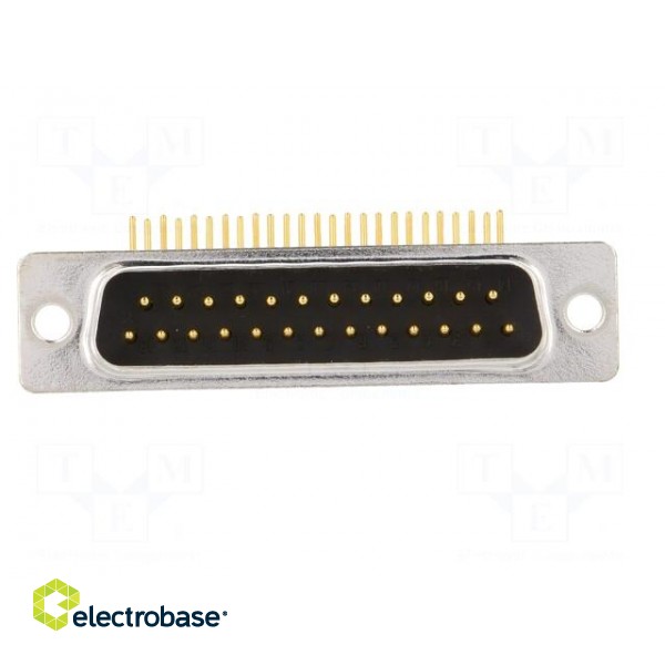 D-Sub | PIN: 25 | socket | male | on PCBs | angled 90° | THT | UNC4-40 | 5A image 9