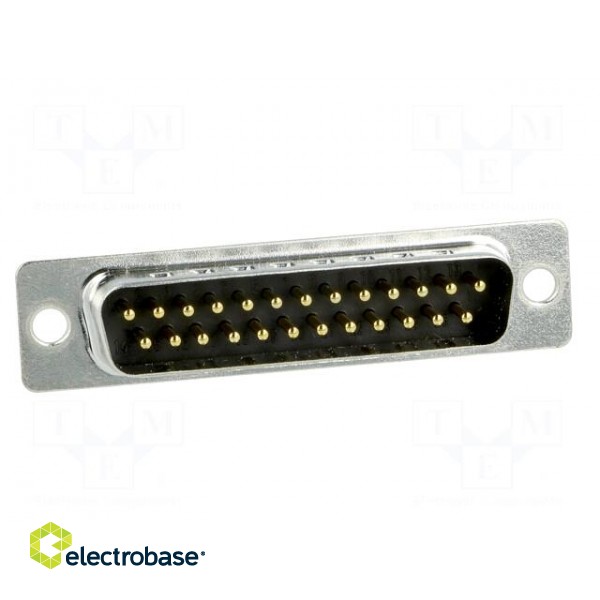 D-Sub | PIN: 25 | socket | male | on PCBs | straight | THT | UNC4-40 | 5A image 9