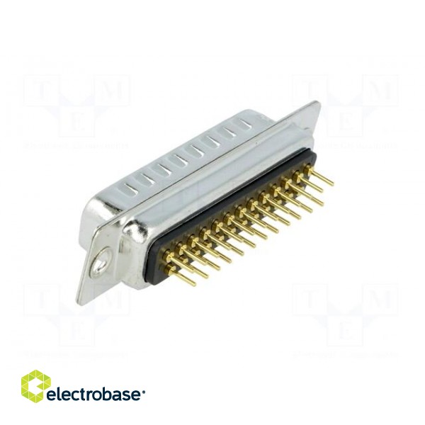 D-Sub | PIN: 25 | socket | male | on PCBs | straight | THT | UNC4-40 | 5A image 4