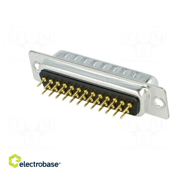 D-Sub | PIN: 25 | socket | male | on PCBs | straight | THT | UNC4-40 | 5A image 6