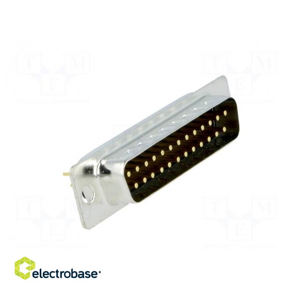 D-Sub | PIN: 25 | socket | male | on PCBs | straight | THT | UNC4-40 | 5A image 8