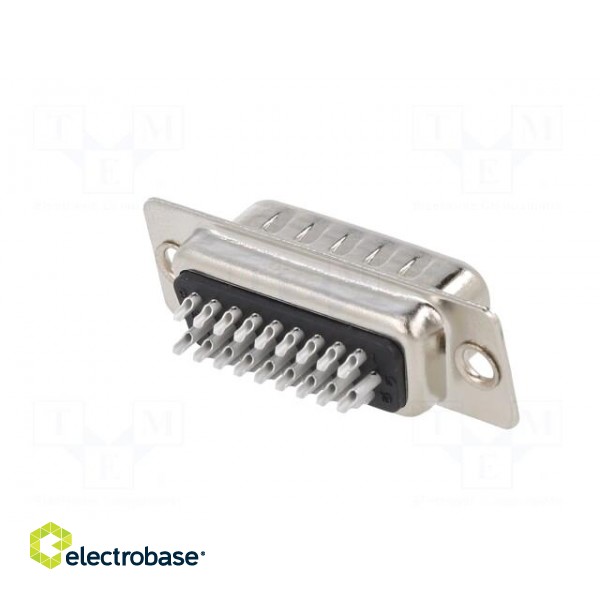 D-Sub | PIN: 26 | plug | male | for panel mounting | straight | soldering paveikslėlis 6