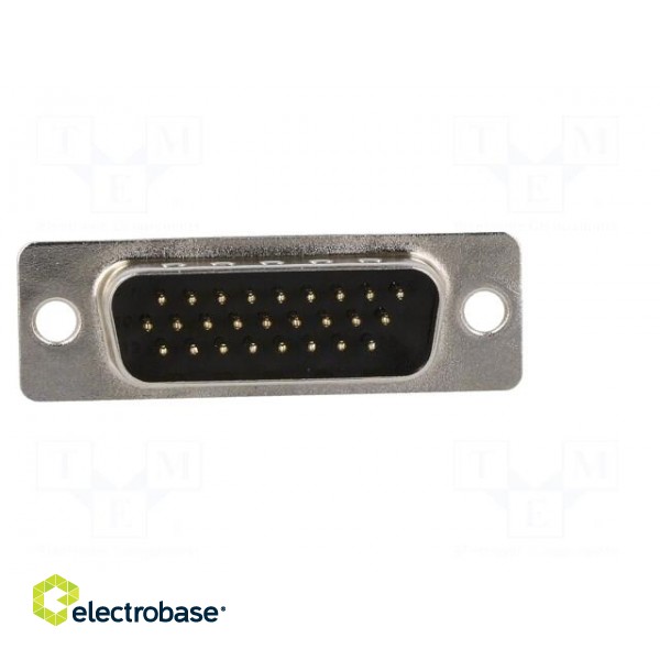 D-Sub | PIN: 26 | plug | male | for panel mounting | straight | soldering paveikslėlis 9