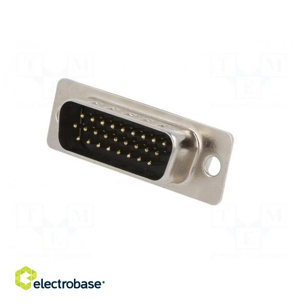 D-Sub | PIN: 26 | plug | male | for panel mounting | straight | soldering paveikslėlis 2