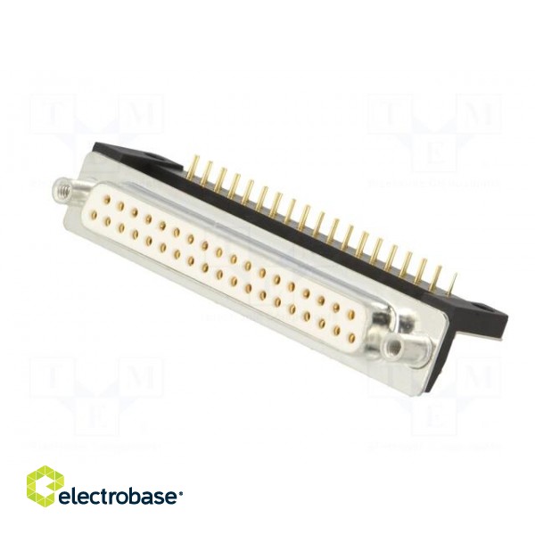 D-Sub | PIN: 37 | socket | female | for panel mounting,on PCBs | THT image 2