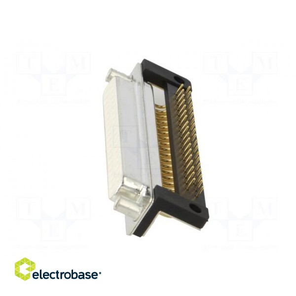 D-Sub | PIN: 37 | socket | female | for panel mounting,on PCBs | THT image 3