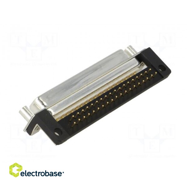 D-Sub | PIN: 37 | socket | female | for panel mounting,on PCBs | THT image 4