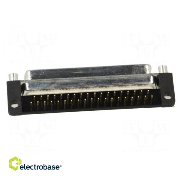 D-Sub | PIN: 37 | socket | female | for panel mounting,on PCBs | THT image 5