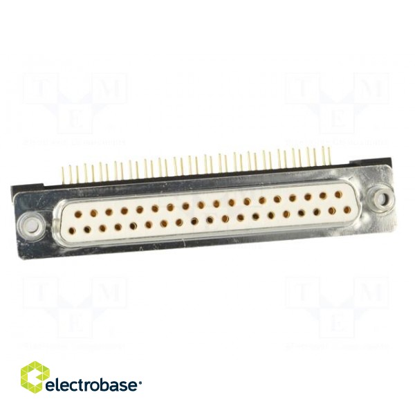 D-Sub | PIN: 37 | socket | female | for panel mounting,on PCBs | THT image 9