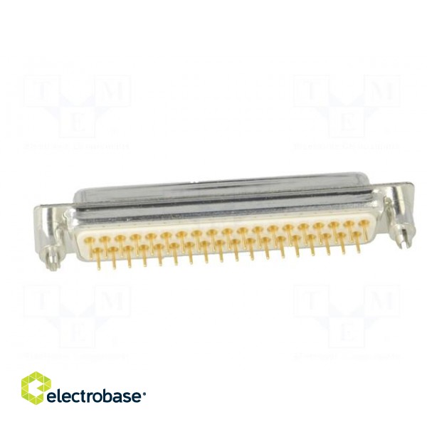 D-Sub | PIN: 37 | socket | female | on PCBs,PCB snap | straight | THT image 5