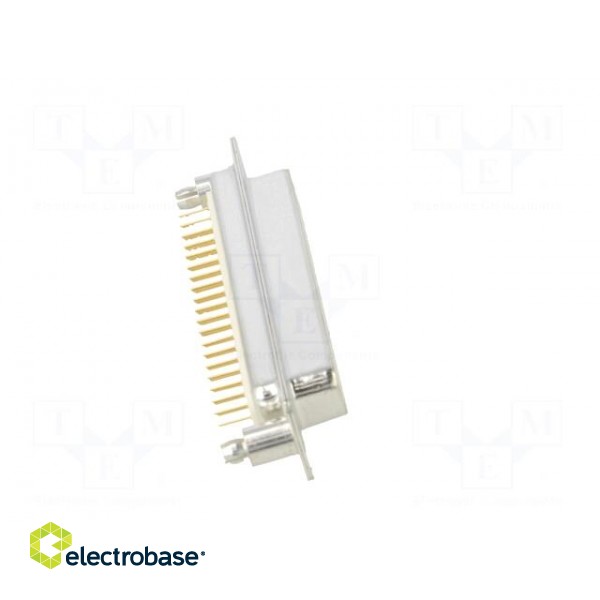 D-Sub | PIN: 37 | socket | female | on PCBs,PCB snap | straight | THT image 7