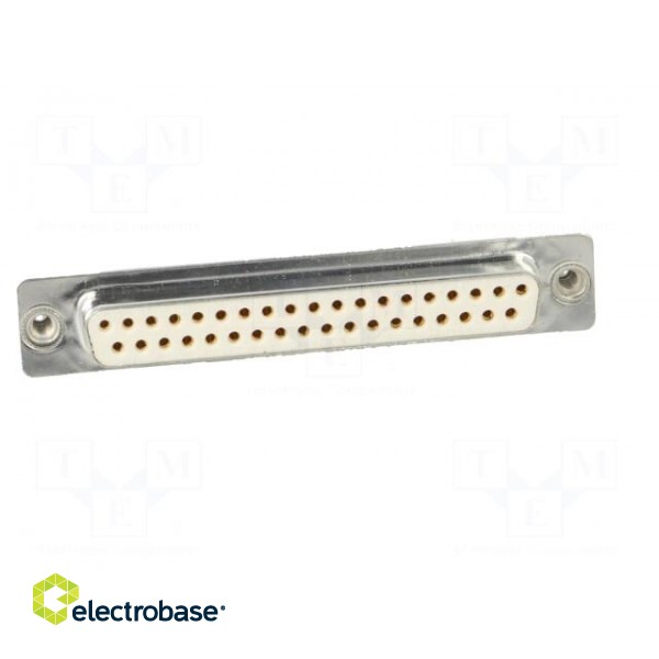 D-Sub | PIN: 37 | socket | female | on PCBs,PCB snap | straight | THT image 9