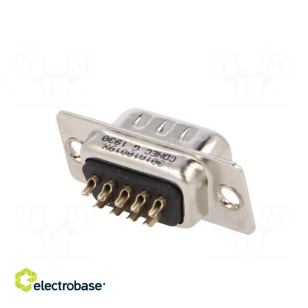 D-Sub | PIN: 9 | male | for cable | soldering | 3A | Plating: gold flash image 6