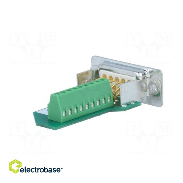 D-Sub | PIN: 9 | plug | female | for cable | screw terminal | 5A | 60V image 6