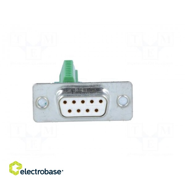 D-Sub | PIN: 9 | plug | female | for cable | screw terminal | 5A | 60V paveikslėlis 9