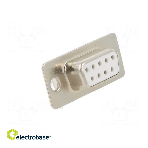 D-Sub | PIN: 9 | plug | female | for cable | soldering | white image 8