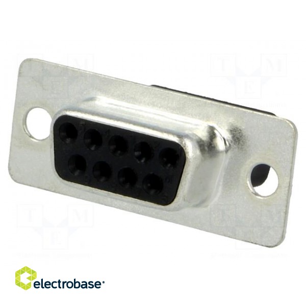 D-Sub | PIN: 9 | plug | female | for cable | Type: w/o contacts | 5A | 250V image 1