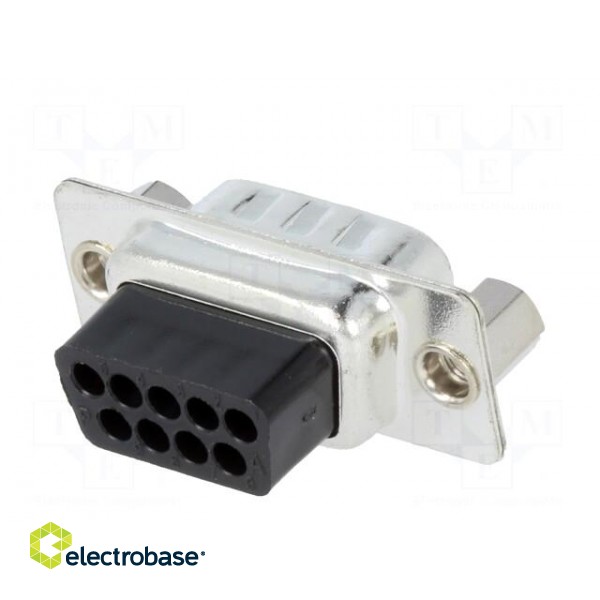 D-Sub | PIN: 9 | plug | male | for cable | crimped | Type: w/o contacts image 6