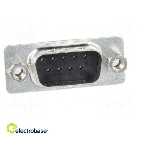 D-Sub | PIN: 9 | plug | male | for cable | crimped | Type: w/o contacts image 9