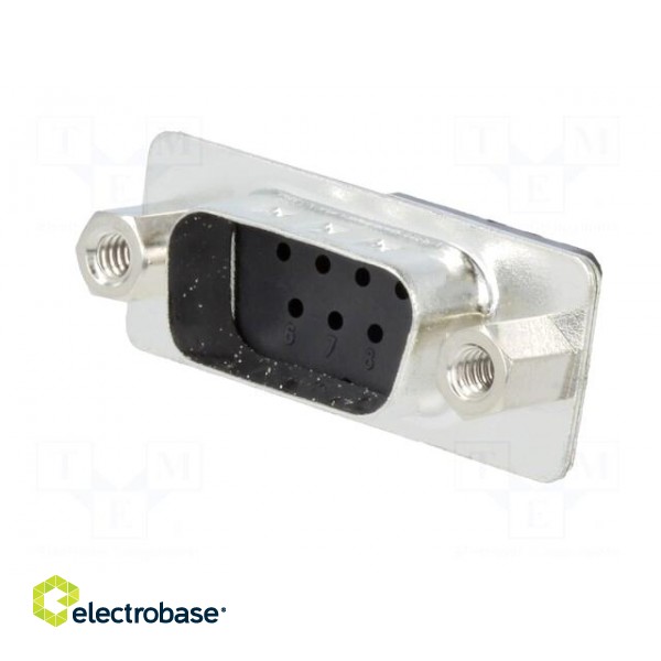 D-Sub | PIN: 9 | plug | male | for cable | crimped | Type: w/o contacts image 2