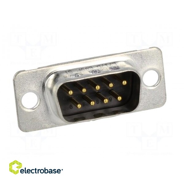 D-Sub | PIN: 9 | plug | male | for cable | screw terminal | 7.5A | UL94V-0 image 9