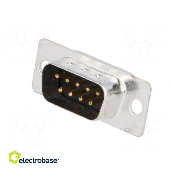 D-Sub | PIN: 9 | plug | male | for cable | soldering paveikslėlis 2