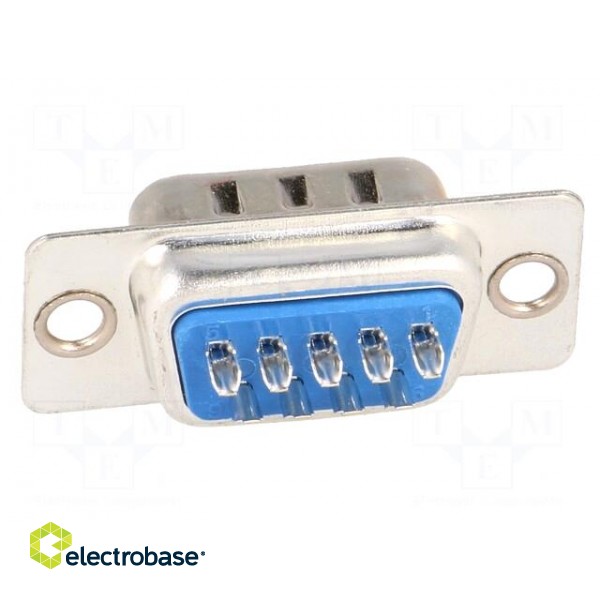 D-Sub | PIN: 9 | plug | male | for cable | soldering | 5A image 5