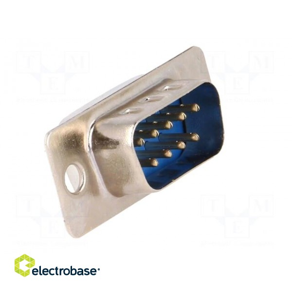 D-Sub | PIN: 9 | plug | male | for cable | soldering | 5A paveikslėlis 8