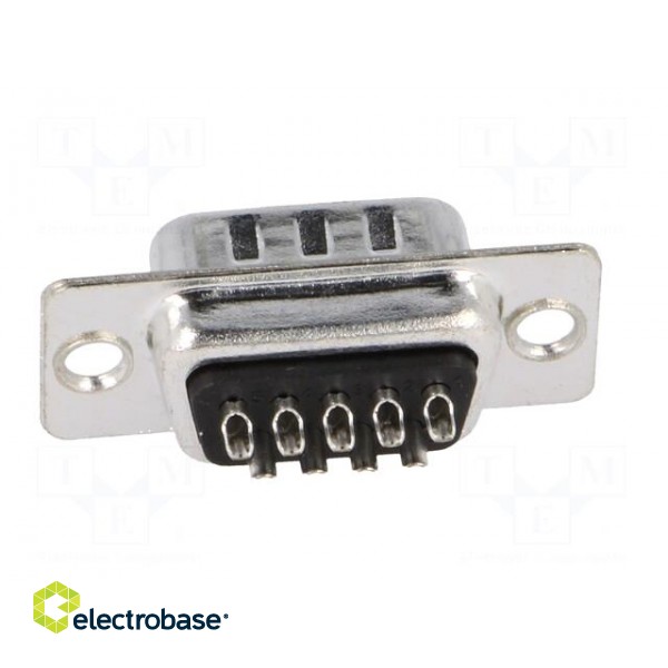 D-Sub | PIN: 9 | plug | male | for cable | soldering paveikslėlis 5