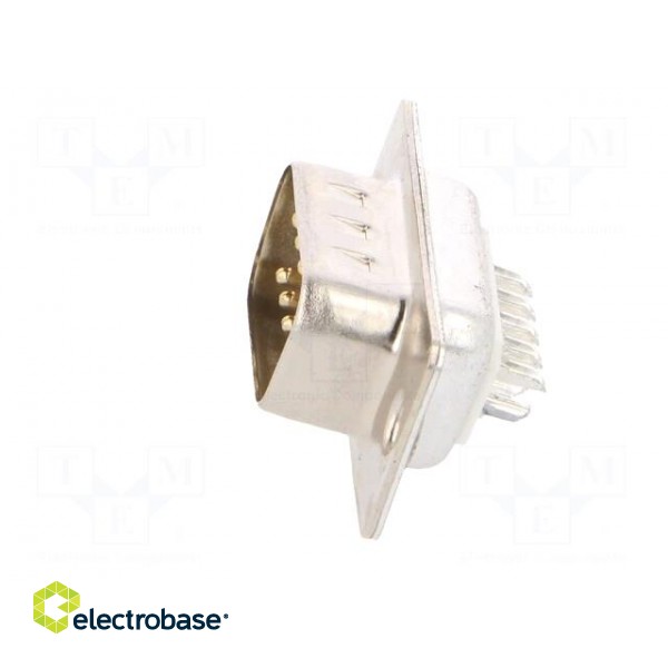 D-Sub | PIN: 9 | plug | male | for cable | soldering | Colour: white image 3