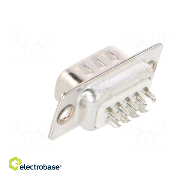 D-Sub | PIN: 9 | plug | male | for cable | soldering | Colour: white image 4