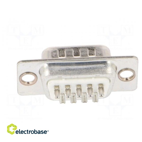 D-Sub | PIN: 9 | plug | male | for cable | soldering | Colour: white image 5