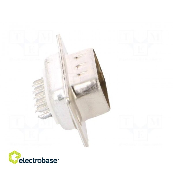 D-Sub | PIN: 9 | plug | male | for cable | soldering | Colour: white image 7