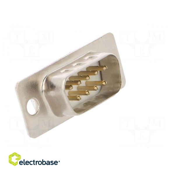 D-Sub | PIN: 9 | plug | male | for cable | soldering | Colour: white image 8