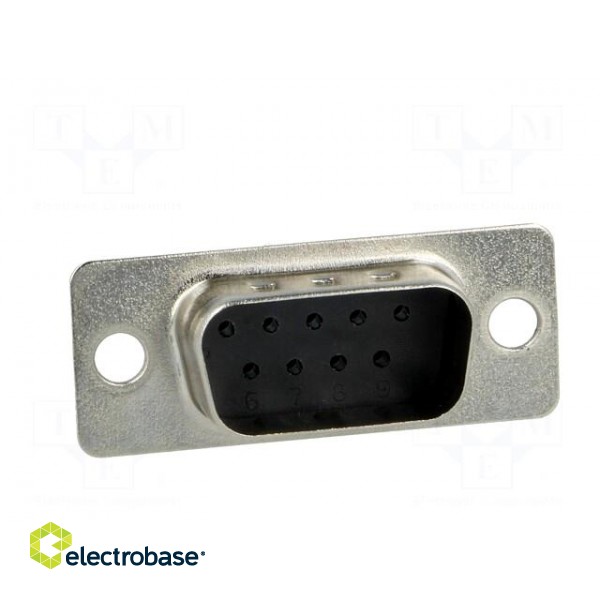 D-Sub | PIN: 9 | plug | male | for cable | Type: w/o contacts | 3A | 250V paveikslėlis 9