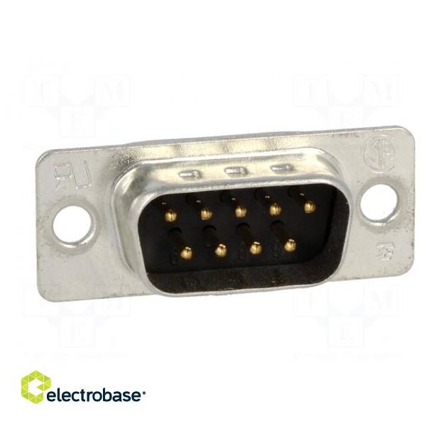 D-Sub | PIN: 9 | plug | male | soldering | HD 20 | Plating: gold flash image 9