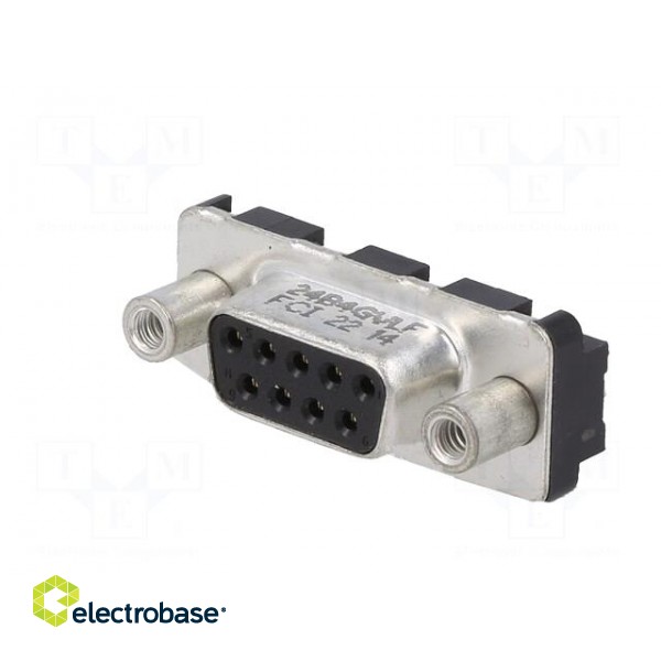 D-Sub | PIN: 9 | socket | female | for panel mounting | straight | 5A фото 2