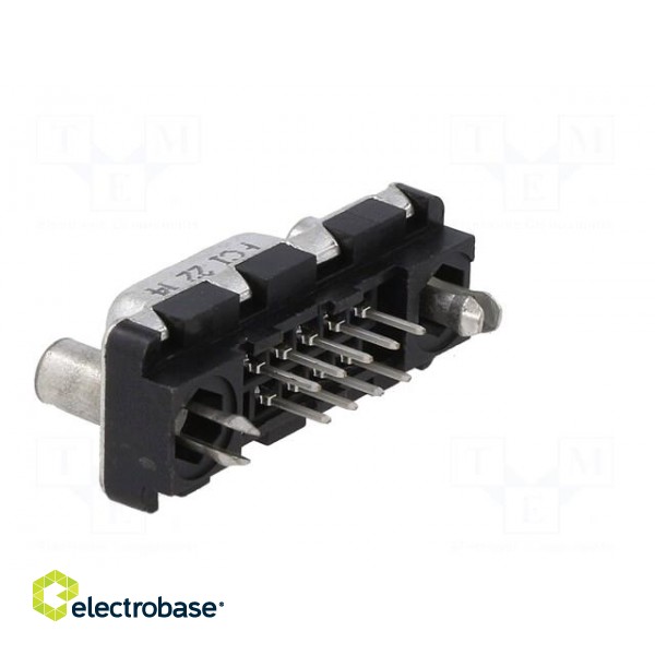 D-Sub | PIN: 9 | socket | female | for panel mounting | straight | 5A paveikslėlis 4