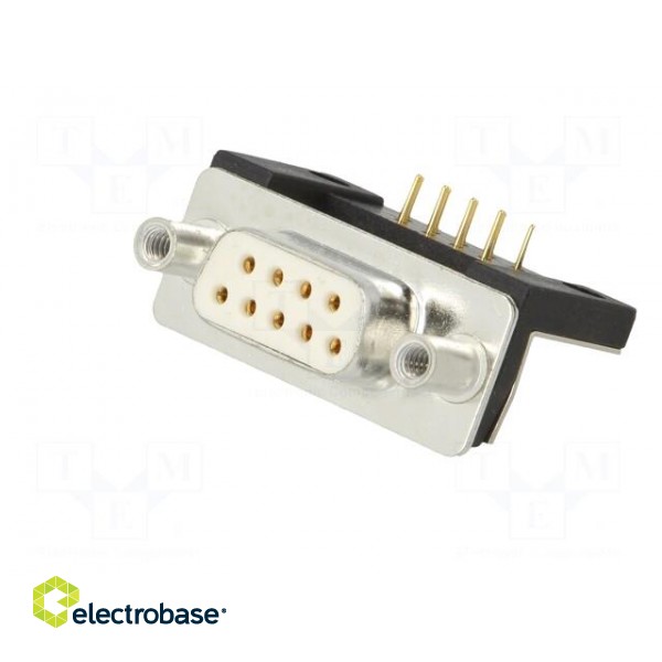 D-Sub | PIN: 9 | socket | female | for panel mounting,on PCBs | THT image 2