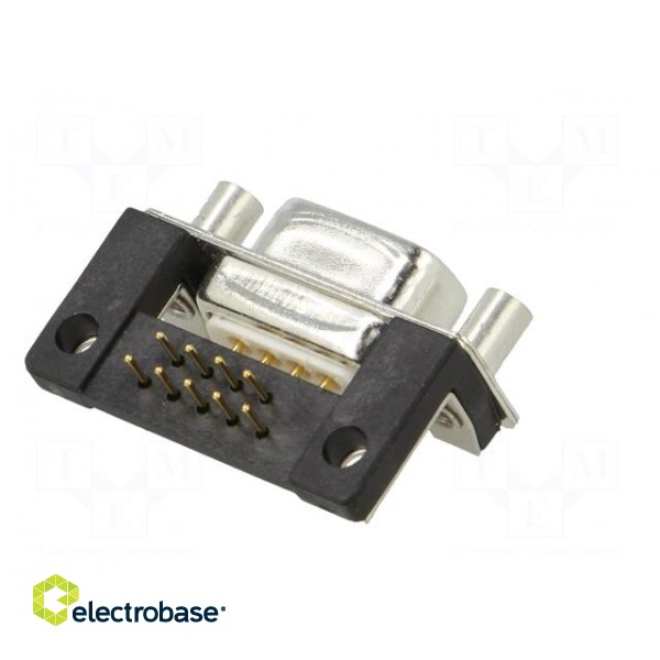 D-Sub | PIN: 9 | socket | female | for panel mounting,on PCBs | THT image 6