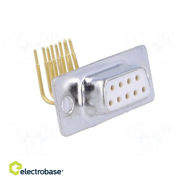 D-Sub | PIN: 9 | socket | female | on PCBs | angled 90° | THT image 8