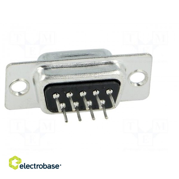 D-Sub | PIN: 9 | socket | female | on PCBs | straight | THT | UNC4-40 | 3A image 5