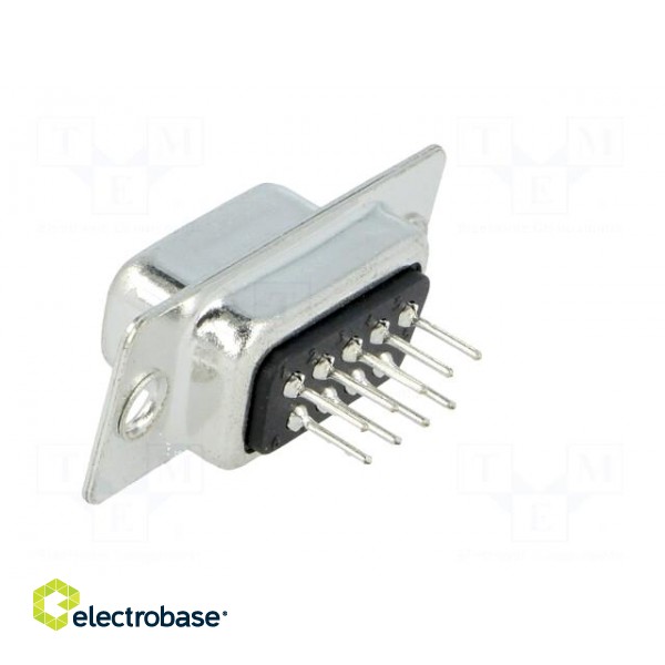 D-Sub | PIN: 9 | socket | female | on PCBs | straight | THT | 3A | 250V image 4