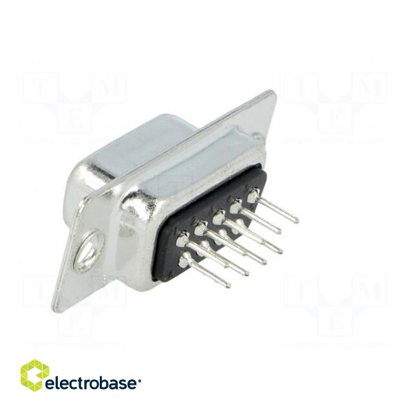 D-Sub | PIN: 9 | socket | female | on PCBs | straight | THT | UNC4-40 | 3A фото 4