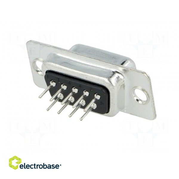 D-Sub | PIN: 9 | socket | female | on PCBs | straight | THT | UNC4-40 | 3A image 6