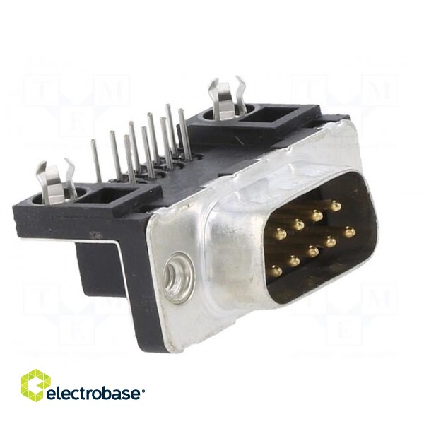 D-Sub | PIN: 9 | socket | male | for panel mounting | angled 90° | 5A image 2